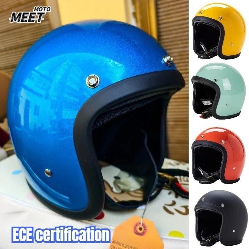 Motorcycle Gear Vintage - Japanese Korea Style Open Face Motorcycle