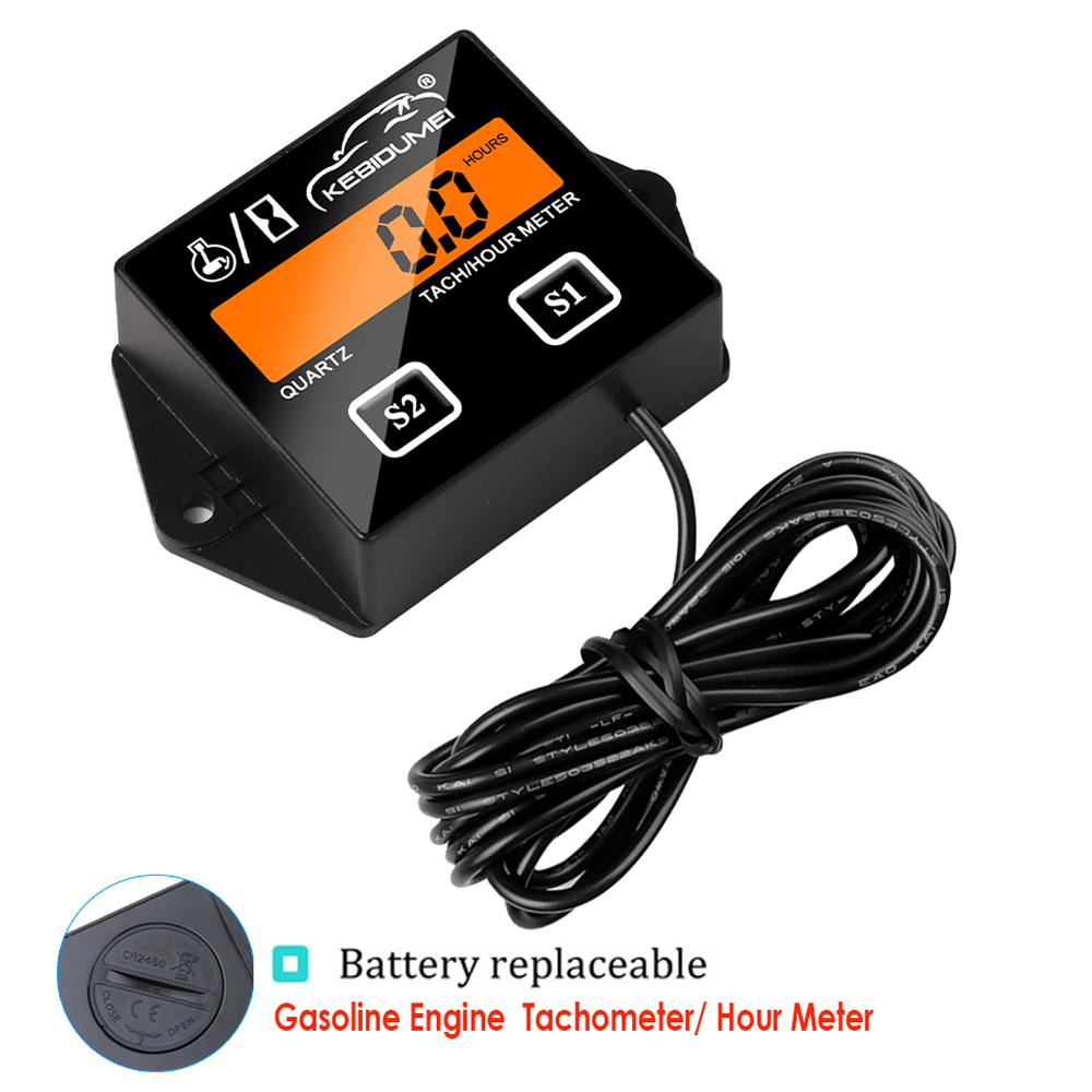 Gear Indicator Display - LCD Digital Tach Hour Meter Tachometer