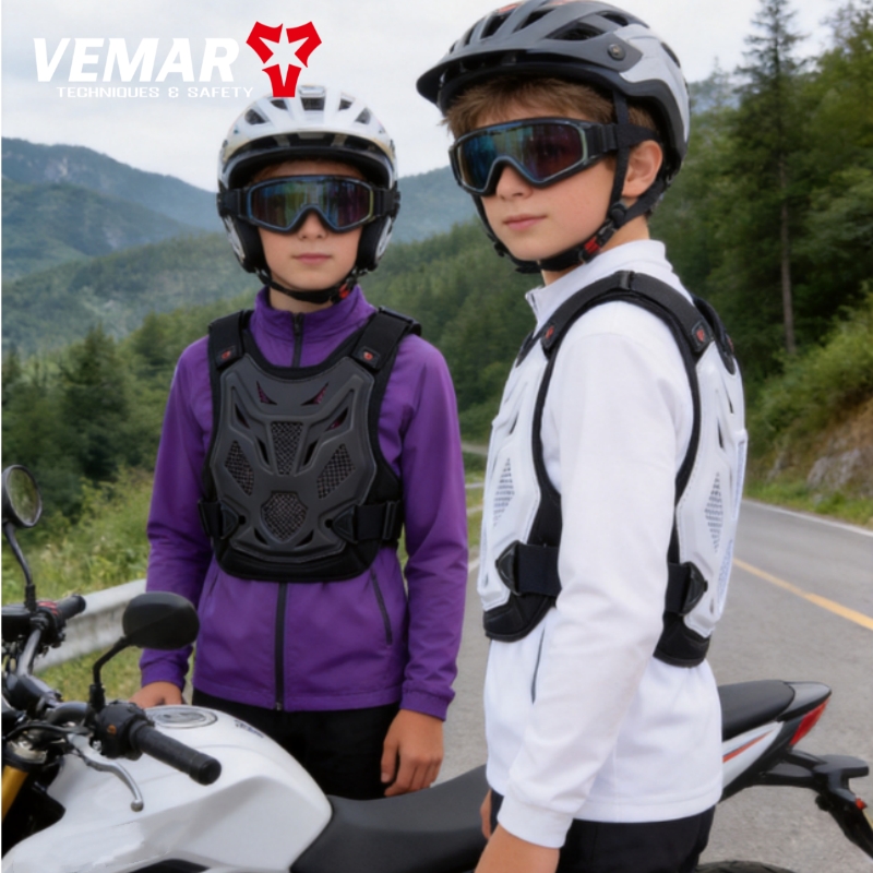 Motorcycle Gear For Kids - VEMAR Kids/Youth Motorcycle Body Armor Vest,