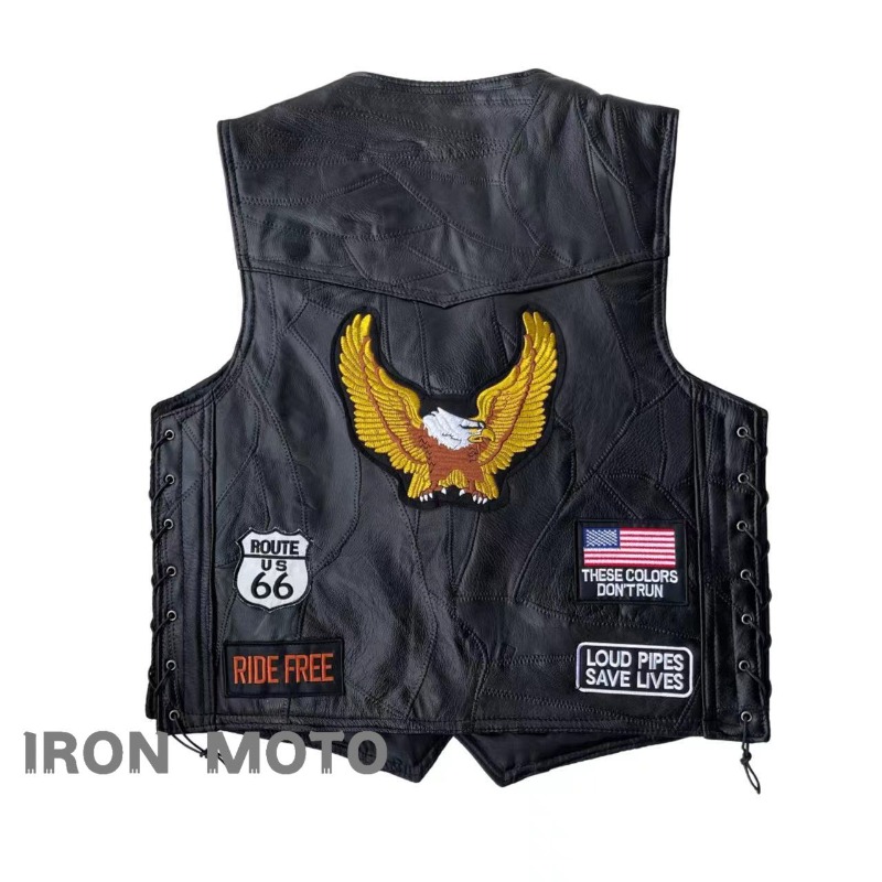 NEW Motorcycle Vests Men Cafe  - đánh giá và giá Riding Jacket Leather
