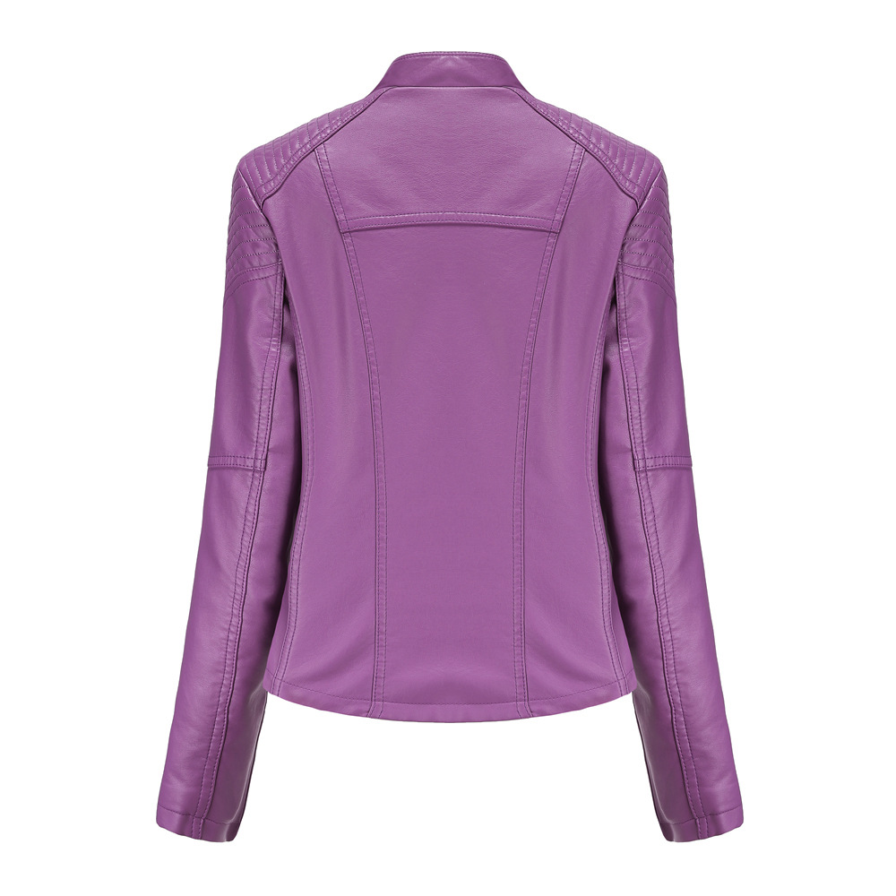 Mùa Xuân Mới Thu Đông Nữ Giả Á - đánh giá và giá Riding Jacket Leather