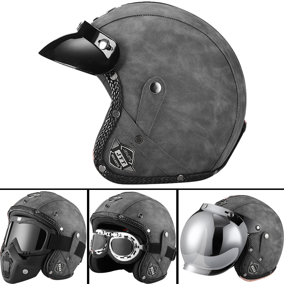 DOT 3/4 Open Face Motorcycle R - đánh giá và giá Motorcycle Gear Vintage