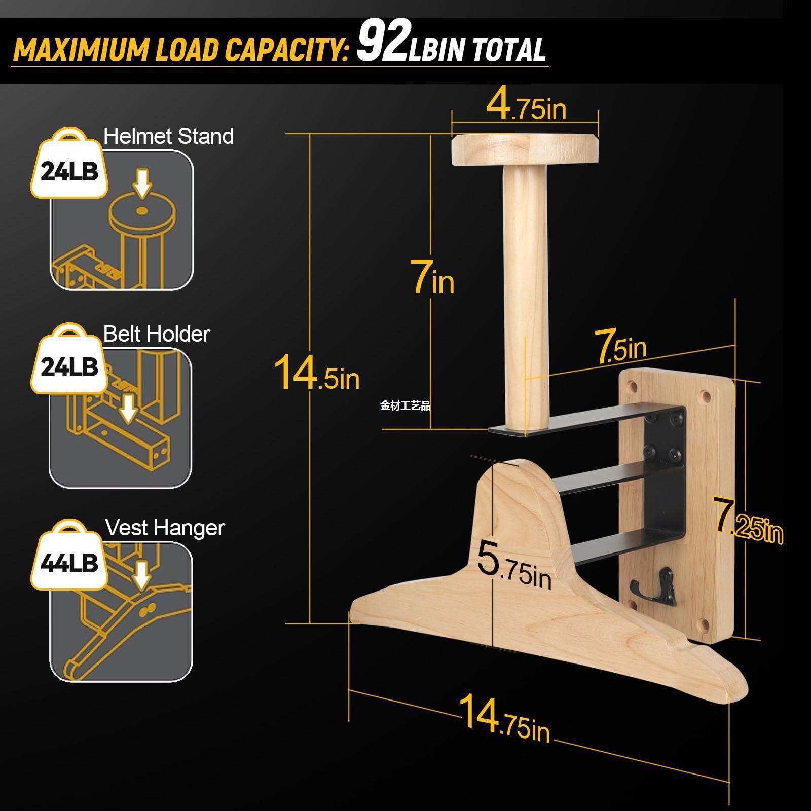 Wall‑Mount Wooden Outdoor Stor - đánh giá và giá Motorcycle Gear Display Rack