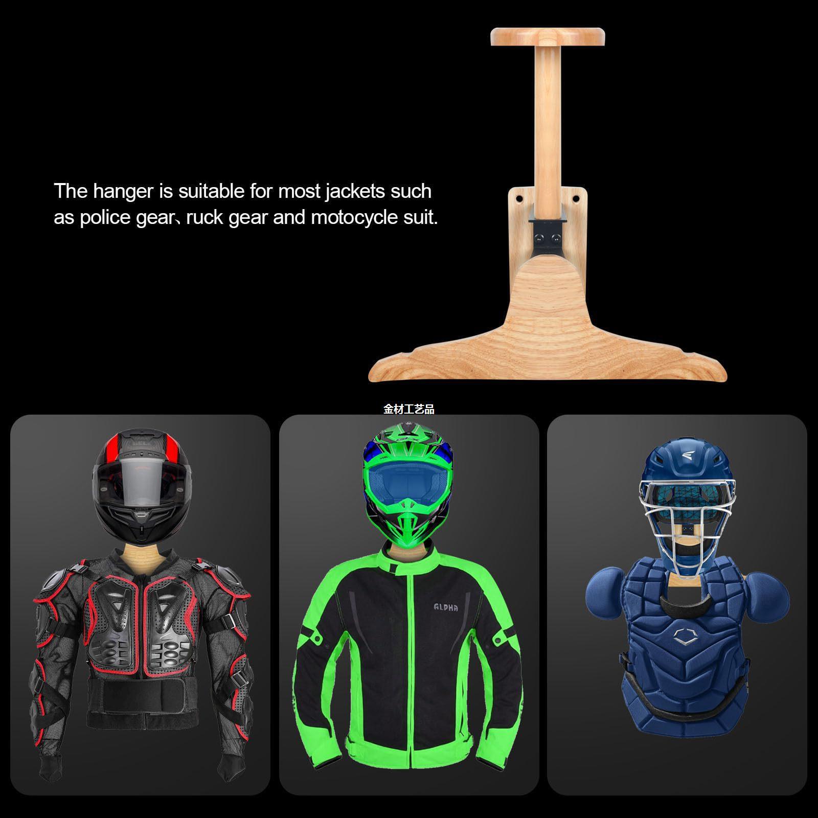 Wall‑Mount Wooden Outdoor Stor - đánh giá và giá Motorcycle Gear Display Rack
