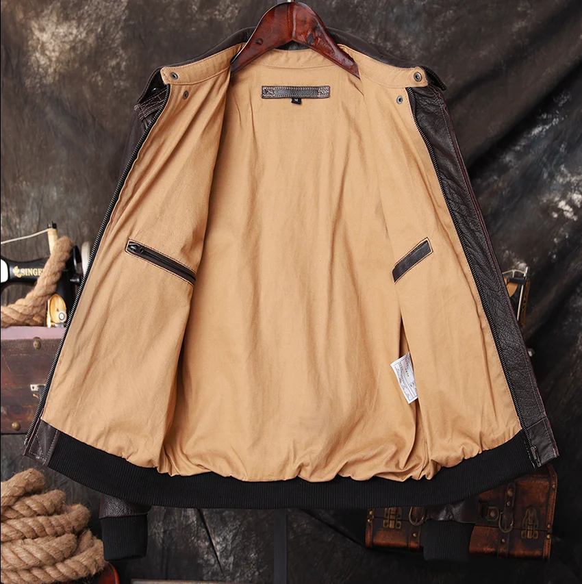 Bomber A2 Pilot Genuine Leathe - đánh giá và giá Riding Jacket Leather