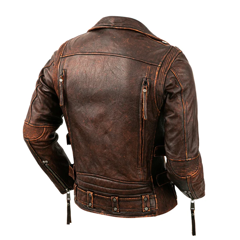 Men's Natural Leather Motorcyc - đánh giá và giá Riding Jacket Leather