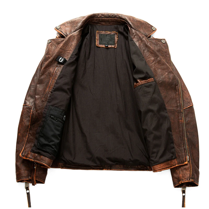 Men's Natural Leather Motorcyc - đánh giá và giá Riding Jacket Leather