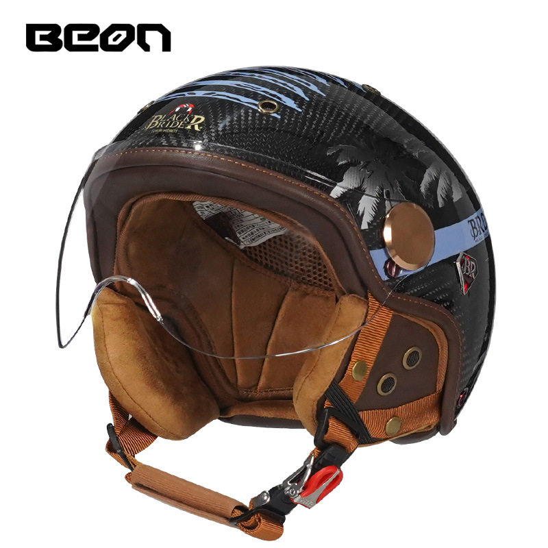 BEON BR13 Retro Open Face Half - đánh giá và giá Motorcycle Gear Vintage
