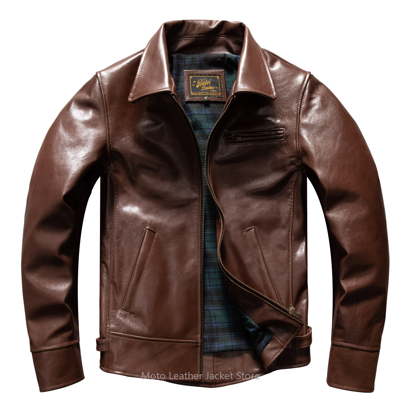 Men's Uncoated Oil Wax Thick F - đánh giá và giá Riding Jacket Leather