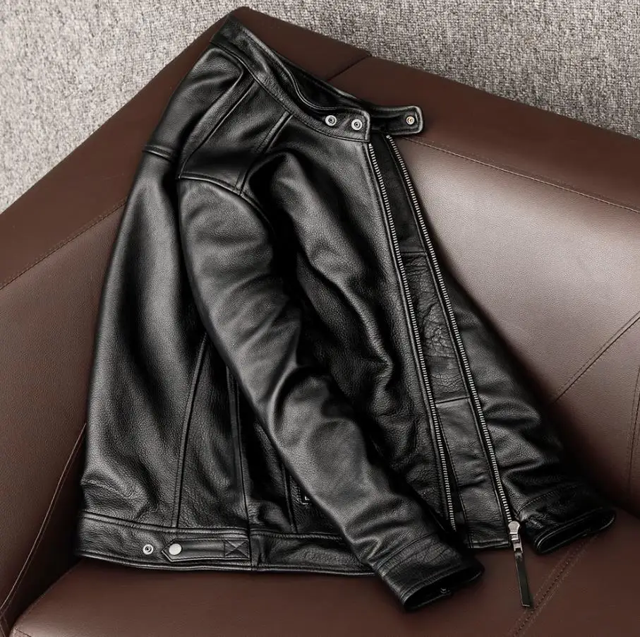 Wholesales.100% real cowhide C - đánh giá và giá Riding Jacket Leather
