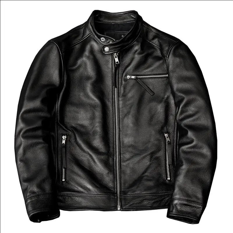 Wholesales.100% real cowhide C - đánh giá và giá Riding Jacket Leather
